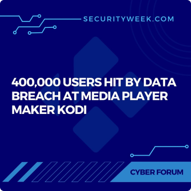 400,000 Users Hit by Data Breach at Media Player Maker Kodi